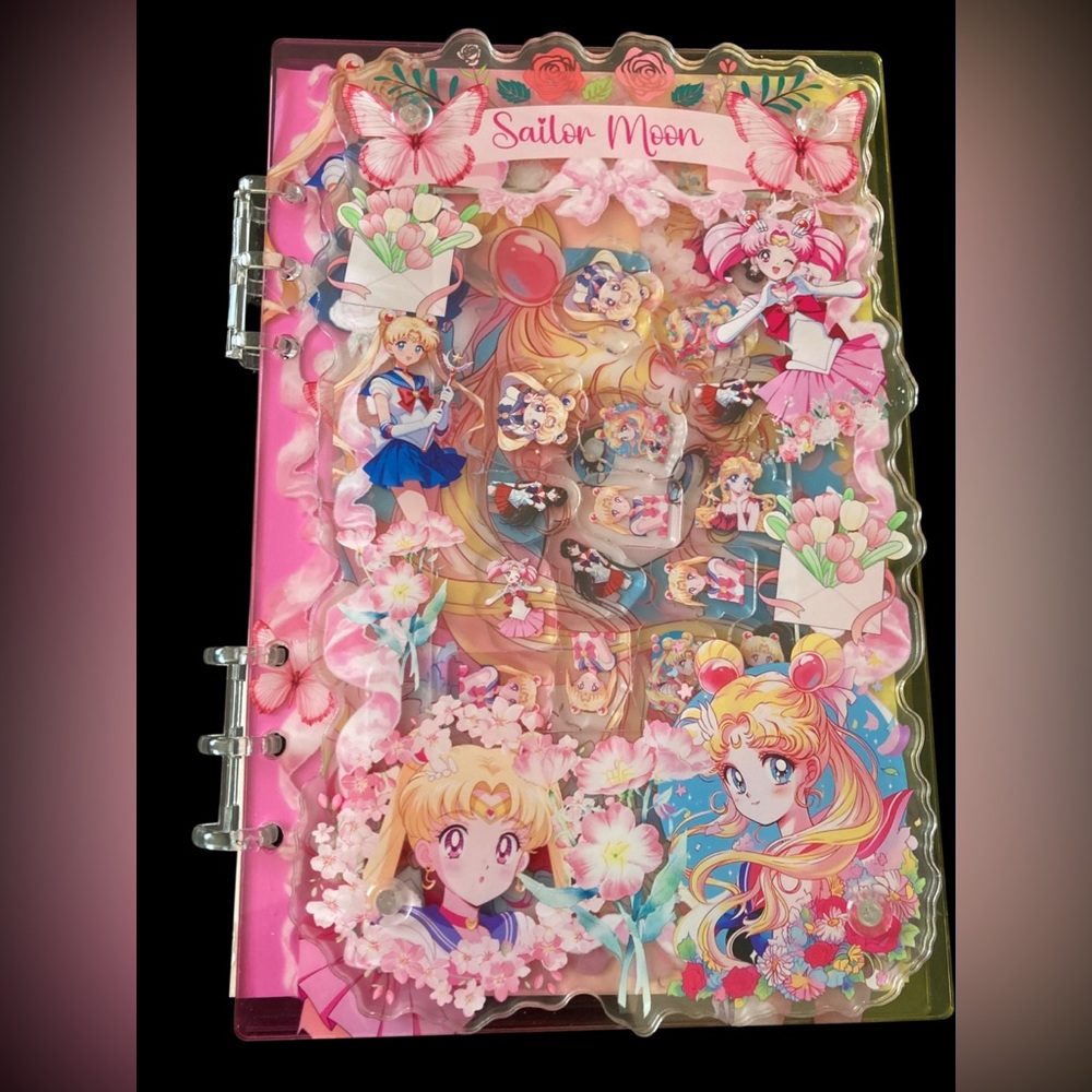 Sailor Moon Dimensional Floating Charm Journal | Refillable A5 Anime Collector